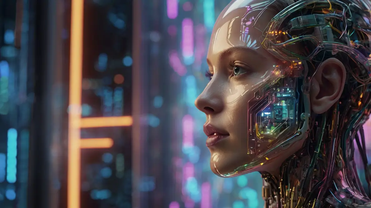 imagem futurista da inteligência artifial