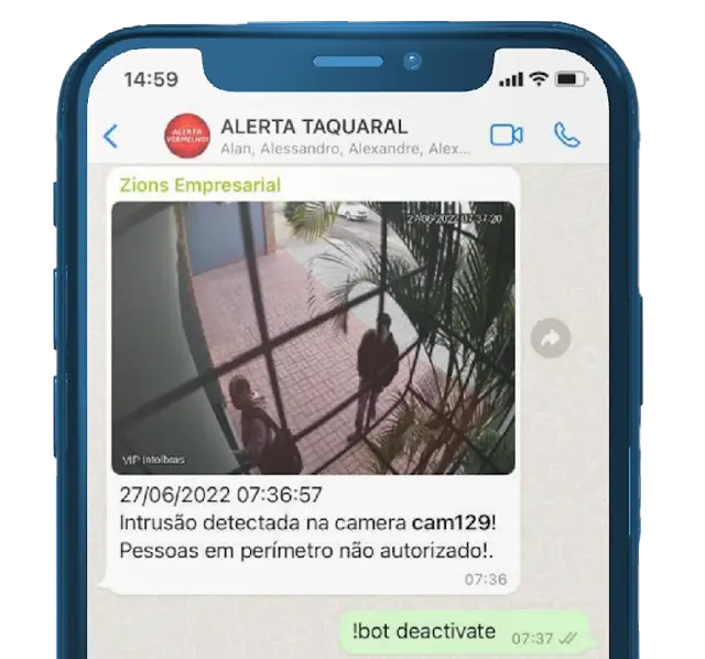 mensagens via whatsApp